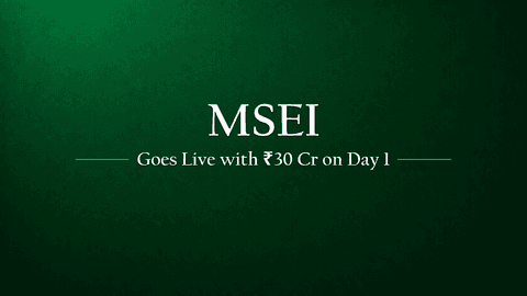 MSEI Market Makers Go Live: ₹30 Cr Day 1 Turnover