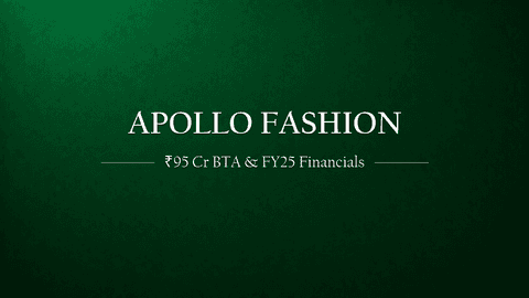 Apollo Fashion International: Understanding the ₹95 Crore BTA and FY25 Financials