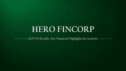 Hero FinCorp Q1 FY26 Results: Financial Performance Analysis & Business Overview