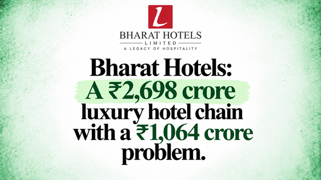 Bharat Hotels: A ₹2,698 crore luxury hotel chain with a ₹1,064 crore problem