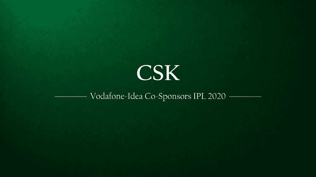 Vodafone-Idea is co-sponsoring VIVO-IPL 2020