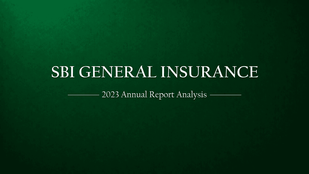 SBI General Insurance: A Comprehensive Analysis of the 2023 Annual Report