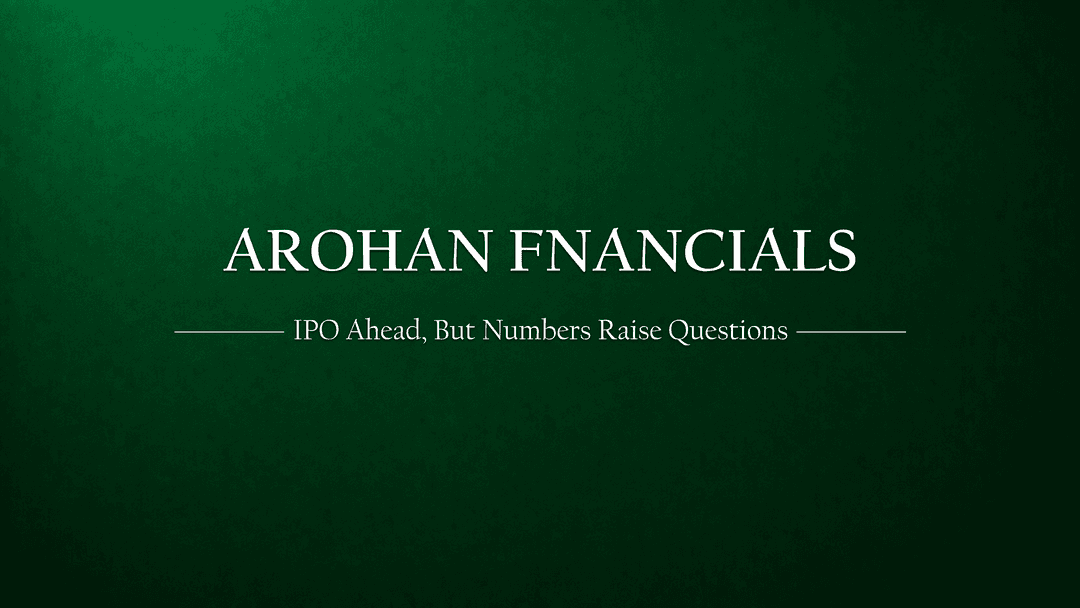 Arohan Financial Services is gearing up for an IPO — but the numbers tell a nuanced story
