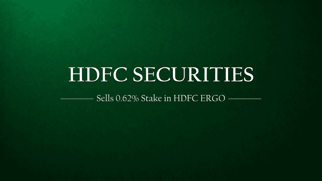 HDFC is selling 0.62% stakes of HDFC ERGO at Rs.562 per share