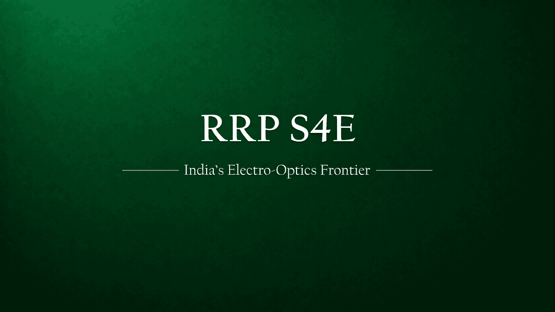 RRP S4E Innovation Ltd. — Redefining India’s Electro-Optics Frontier
