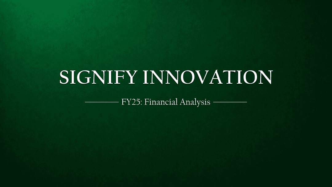 Signify Innovations India Limited (Unlisted) – FY25 Financial Performance Detailed Analysis