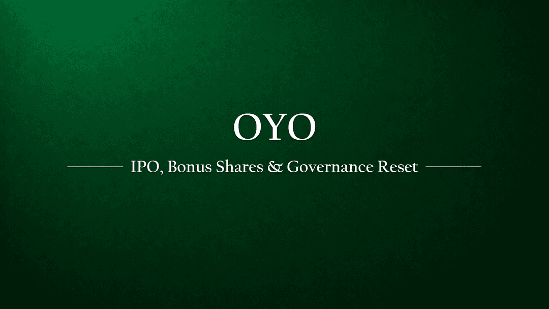 OYO's Next Big Leap: IPO Plans, Bonus Shares, and a Governance Reset