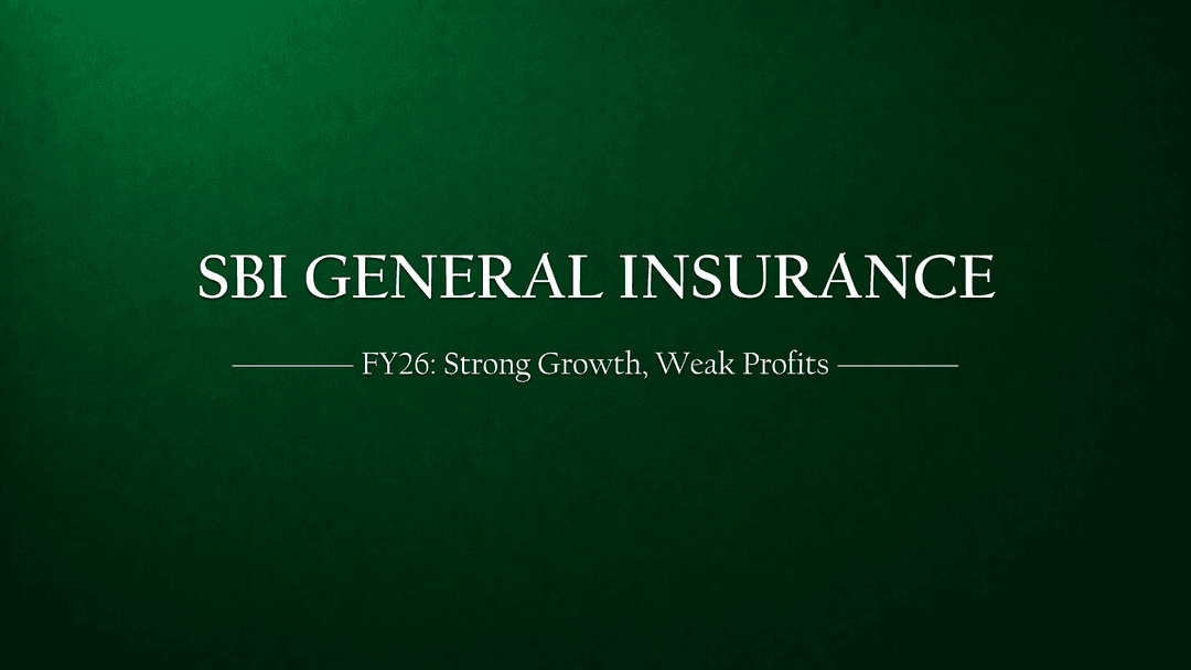 SBI General Insurance FY26: Strong Growth, Profits Still Lagging
