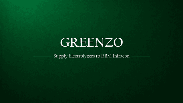 Greenzo to Supply Electrolyzers to RBM Infracon: Boosting India's Green Hydrogen Economy