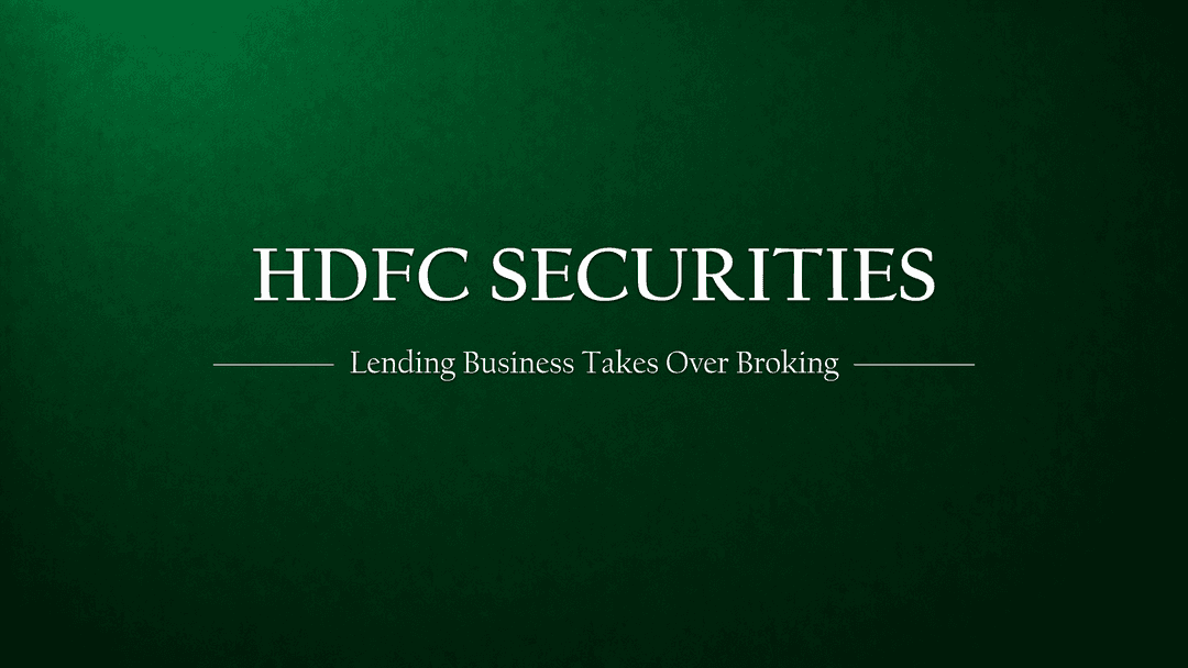 Why HDFC Securities Is Becoming a Lending Company | Q1 FY27 Analysis